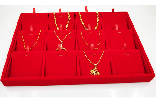 Ice Velvet Pendant Display Props Jewelry Tray Jewelry Box Necklace Pendant Toy Tray Necklace Display