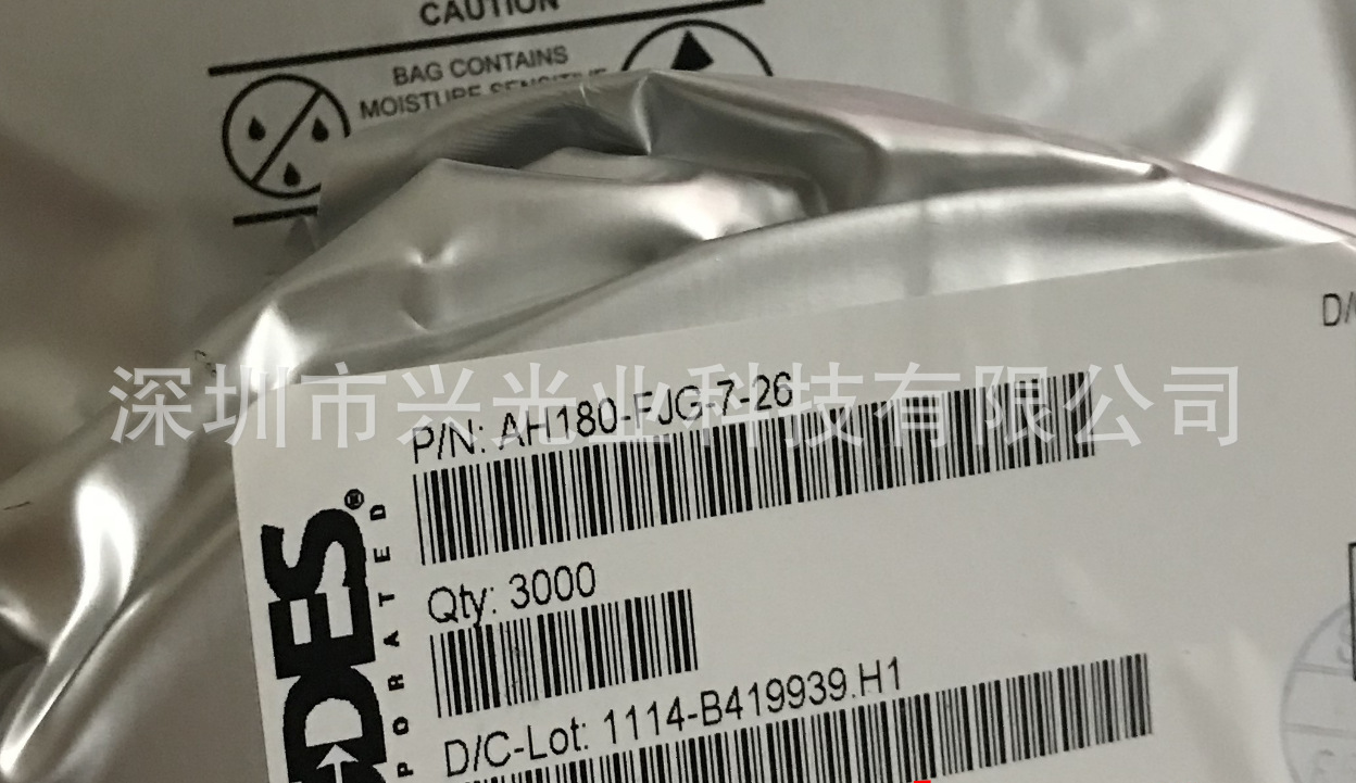 Diodes霍尔磁性传感器AH180-FJG-7  丝印KO OZE(K0 0ZE)