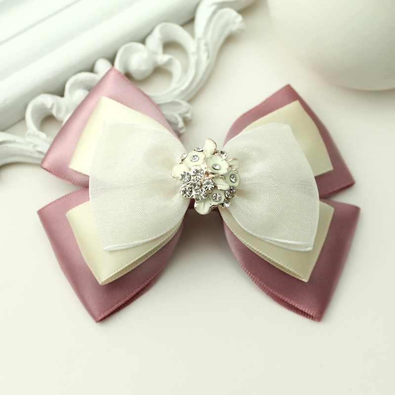 Procesamiento al por mayor accesorios para el cabello arco coreano joyería hecha a mano lindo hilo de nieve tocado niñas clip superior hilo blanco