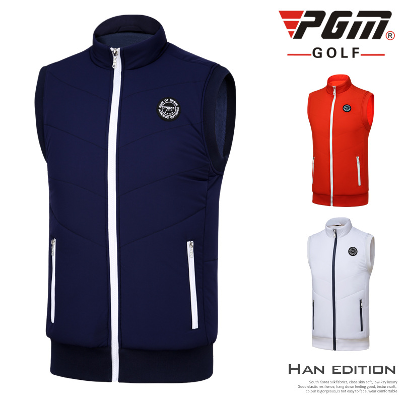 厂家直销 PGM 高尔夫服装男士马甲加绒加厚保暖 运动背心|ms