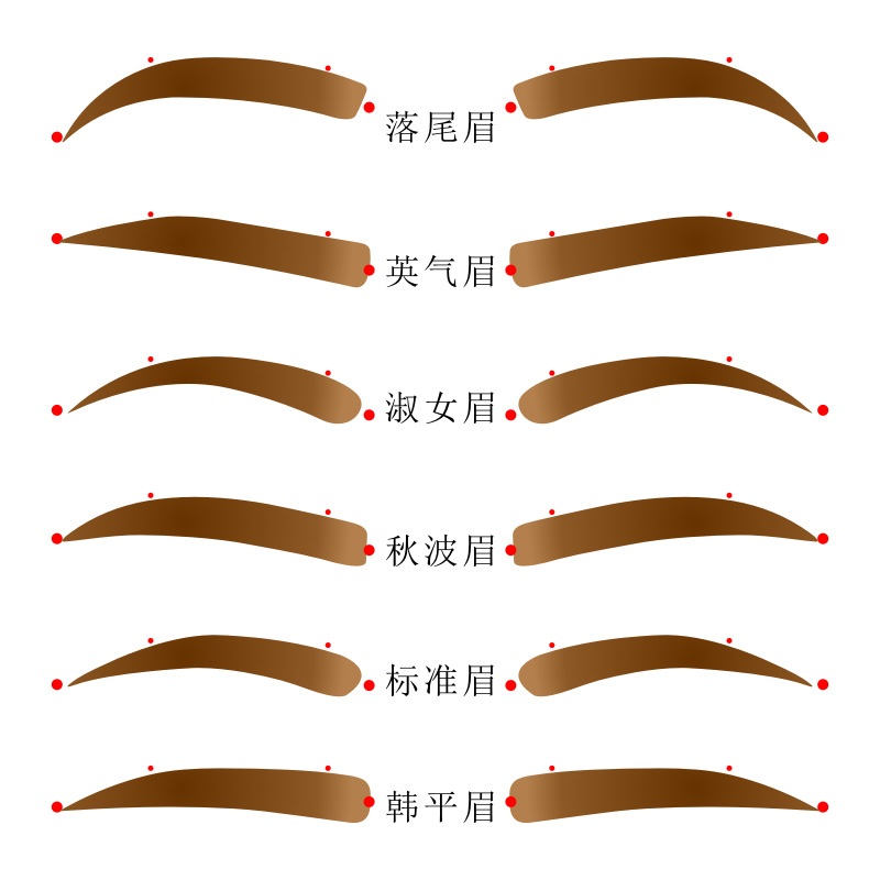 落尾眉,眉型图片大全集女 - 伤感说说吧