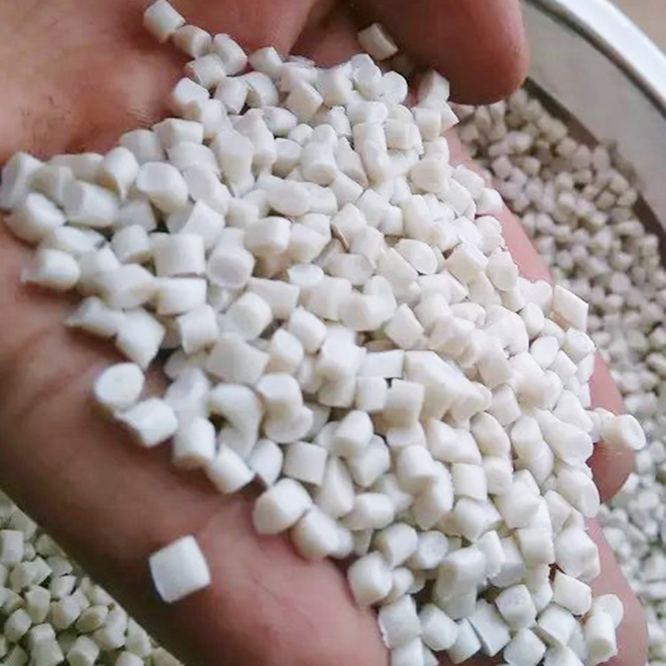 挤塑hdpe聚乙烯再生颗粒、hdpe中空白色再生料、排水网垫HDPE颗粒