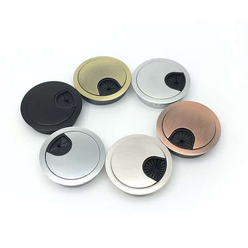 Zinc alloy wiring box, round wiring box, office desk cable hole cover, computer cover 50 53 60 80