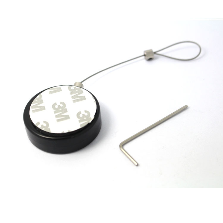 热销圆形款手机眼镜伸缩防盗拉线盒 展会现场物品防丢收线盒现货