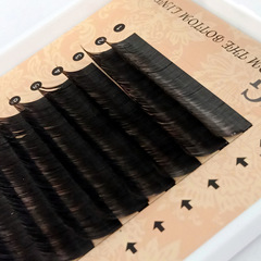 新款 嫁接假睫毛 輕羽0.12 空氣扁毛雙尖亞光 風吹動眼睫毛