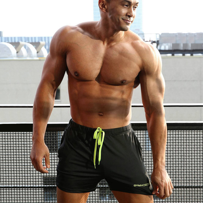 Fitness territory sports shorts men's sample custom summer quick-drying fitness pants men's swimming trunks beach pants manufacturers