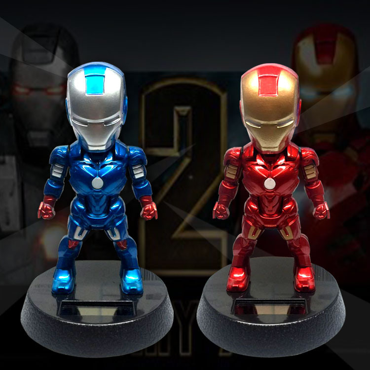 Car Creative Captain Car Ornament Solar Creative Car Cartoon Black Panther Cute Bobblehead Doll Ornament