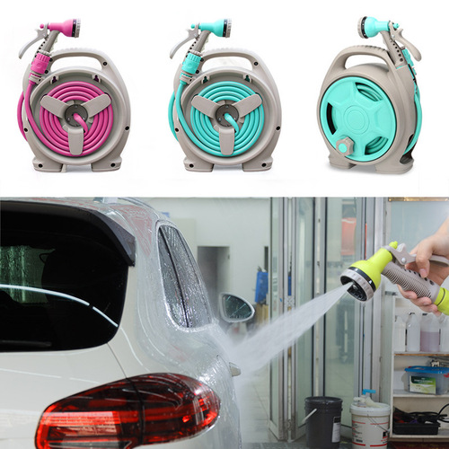 Flower watering hose, car wash car water gun, high pressure water gun, home gardening watering storage rack set R-2049