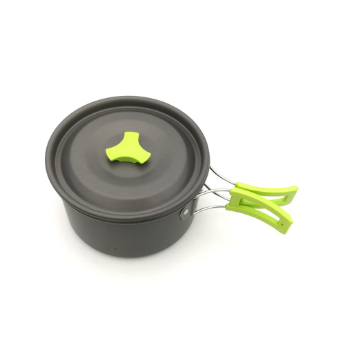 Amazon outdoor pot and teapot combination, camping cookware for 2-3 people, picnic tableware combination available in three colors