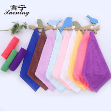 Factory direct sales nanofiber small square towel 260g/㎡30*30 water-absorbent kitchen cleaning gift small