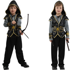 Halloween children's performance costumes, kindergarten stage role Indian prince costume B-0206 cosplay hunter costume