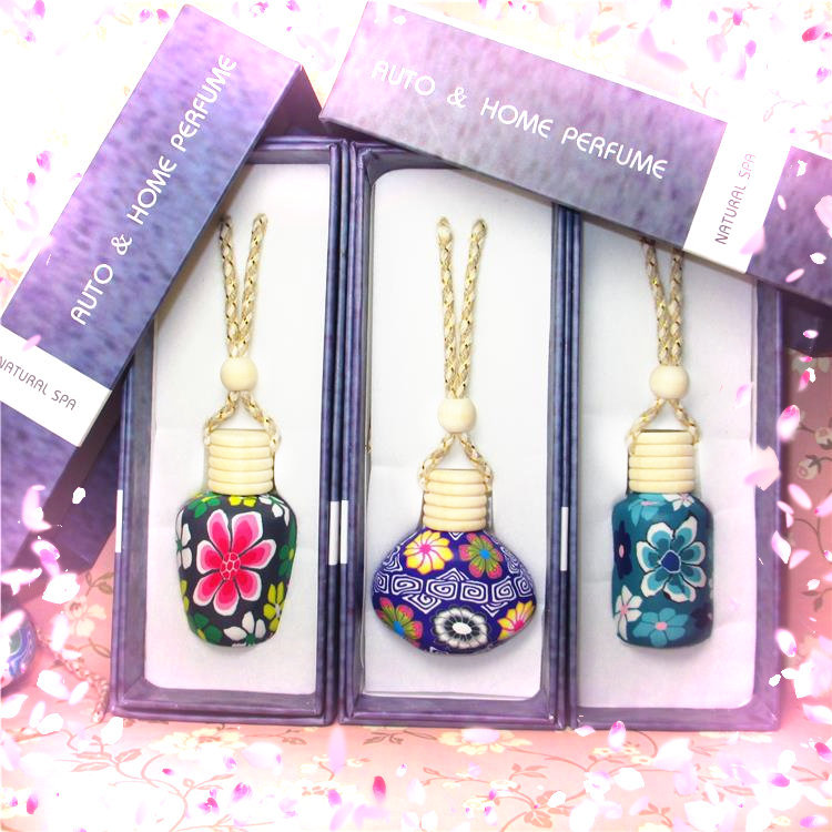 汽车香水挂件软陶香水法拉情香薰含香水带盒子一套|ms
