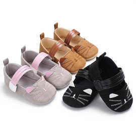 春秋款0-1岁卡通鞋薄硅胶软底防滑婴儿学步鞋 一件代发