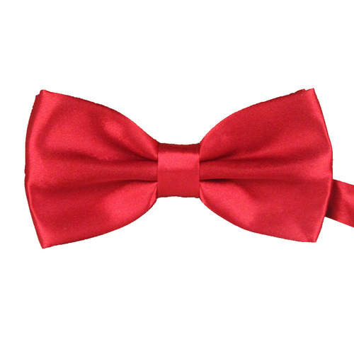 Double layer bright solid color men's student wedding KTV bow polyester silk multi-color fashion popular adult bow tie