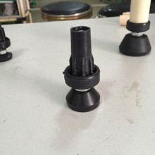 供应精益管、复合管和线棒专用可调节脚杯 黑色塑胶螺杆调节脚杯