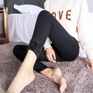 Velvet pencil pants autumn and winter new style thickening
