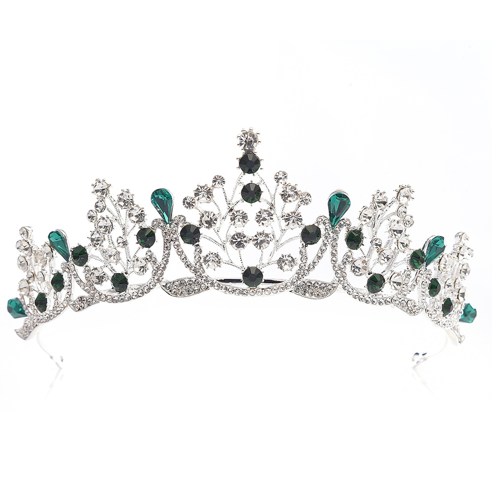Fashion Crown Alloy Inlay Rhinestones Crown 1 Piece display picture 12