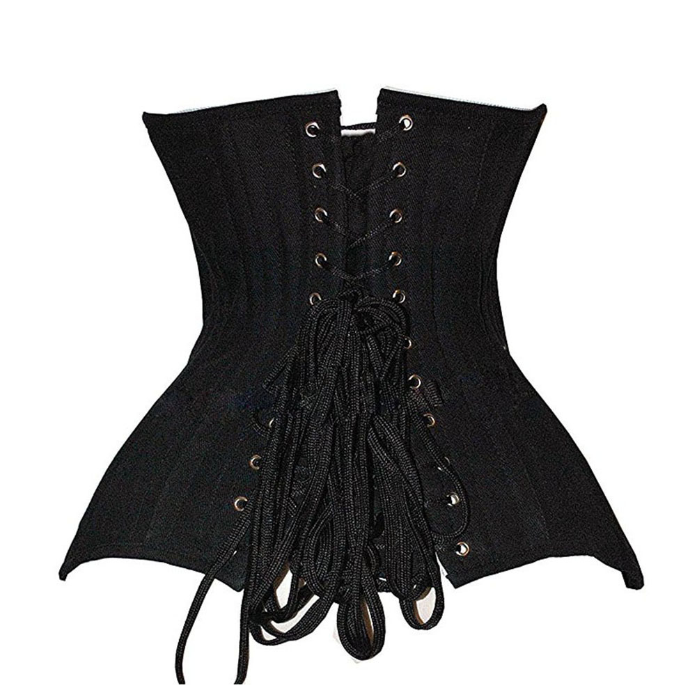 黑色钢骨塑身衣 外贸corset