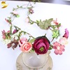 Simulation Flower Ring Bride's Head Gets Marriage Handmade Ring Ring Blossom Flower Simulation Rose Vine Women's new model