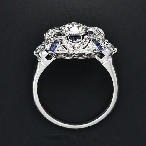Sapphire S925 Sterling Silver Rings Women's European And American Fine Jewelry Engagement Rings Platinum Electroplating High-end Jewelry Gifts
