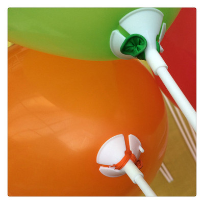 Wholesale Supply 32 centimeter white colour transparent Advertising Balloons Towbar Gas club base balloon parts
