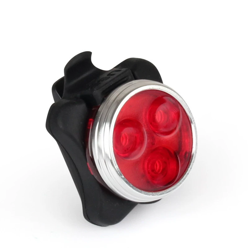 LED bike light set, front & rear USB rechargeable, COB/LED, 650 mAh, red+white