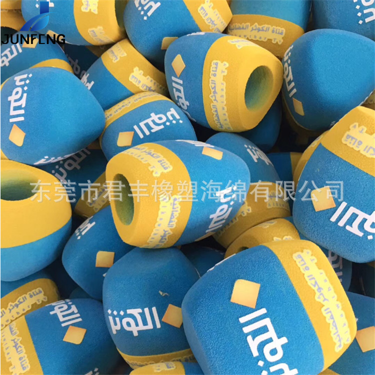 定制电视台采访海绵套 表面植喷绒海绵话筒套 丝印LOGO