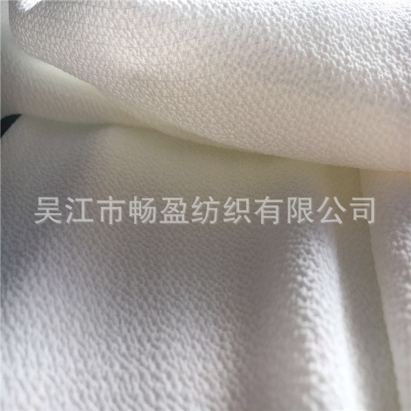 厂家直销75D弹力加厚高克重泡泡雪纺纱女装雪纺面料男女夏季衬衫