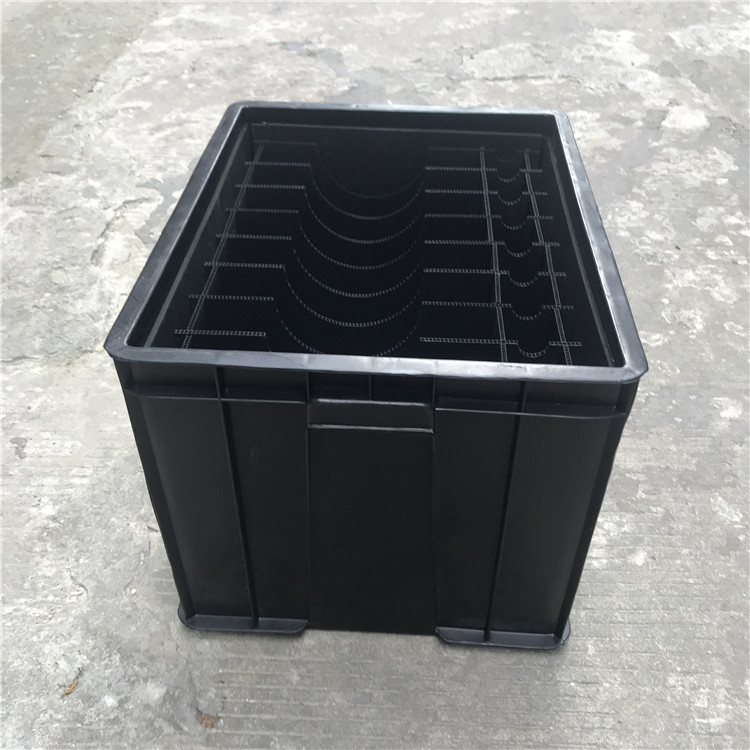 惠州电子防静电塑料周转箱 线路板防静电箱子6-9指数 黑色塑胶箱