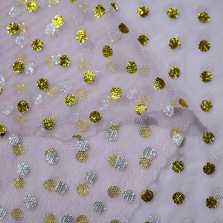 Nueva tela estampada hexagonal tela de malla de tela al por mayor