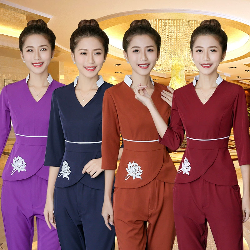 Спа косметолог рабочая одежда новая осенне-зимняя одежда массаж ног костюм техника салон здоровья салон красоты одежда женская