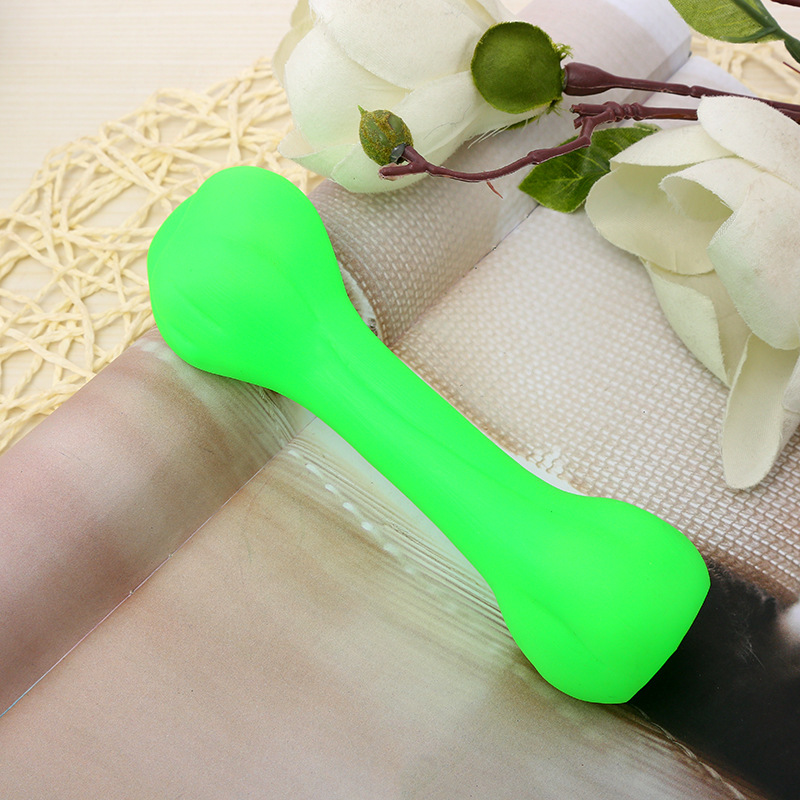 Fábrica al por mayor en stock juguete para mascotas hueso resistente a la mordedura molar sonido vinilo juguete peluche perro golden retriever juguete