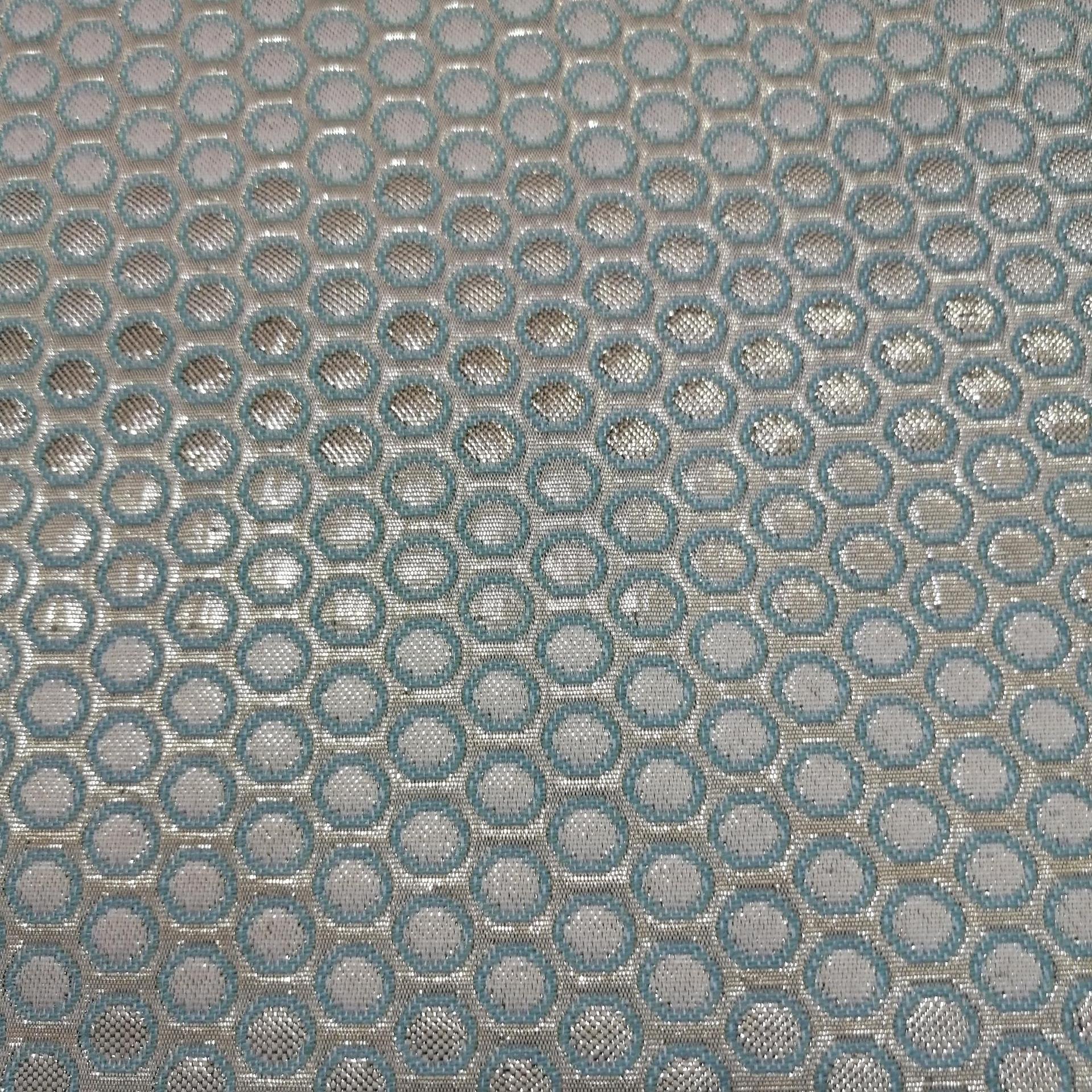 色织金银丝秋冬款时尚提花面料服装童装礼服连衣裙鞋料箱包抱枕