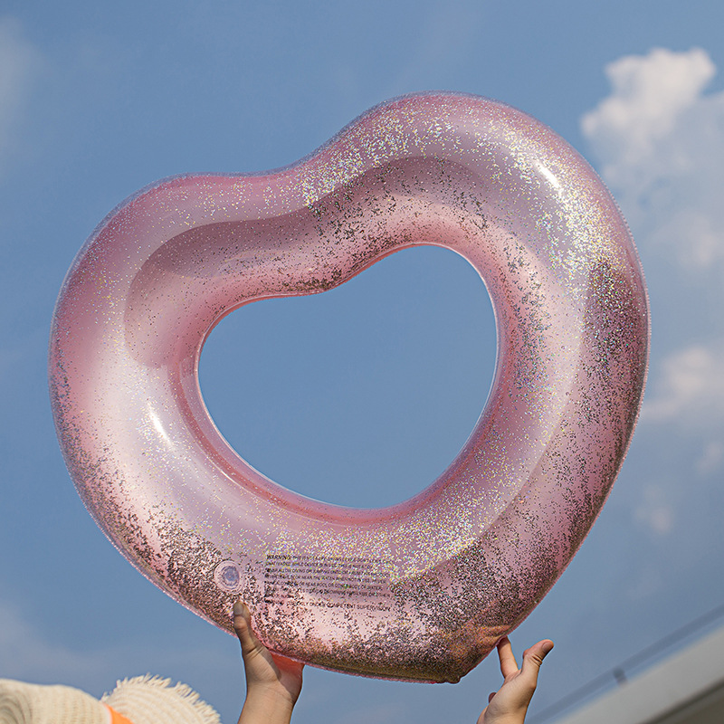 glitter inflatable ring