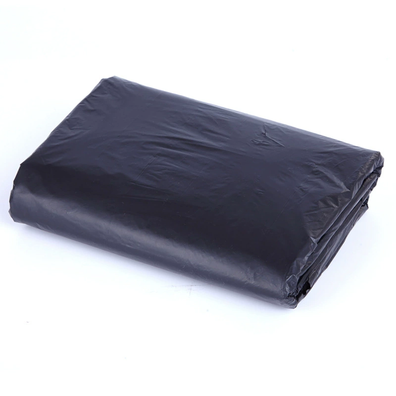 Black plastic garbage bag, increased thickness