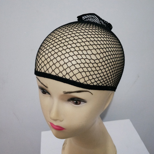 Delicate, Elastic Wig Net with High Stretchability, Black Headband-Style Women's Elastic Cap Wig Accessory