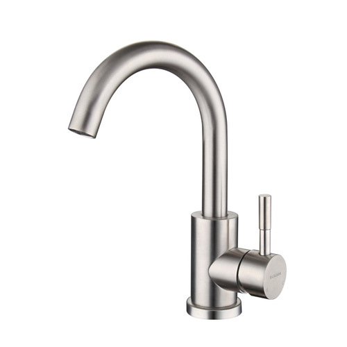 304 stainless steel basin faucet hot and cold single hole rotating wash basin wash basin ceramic basin under the basin faucet