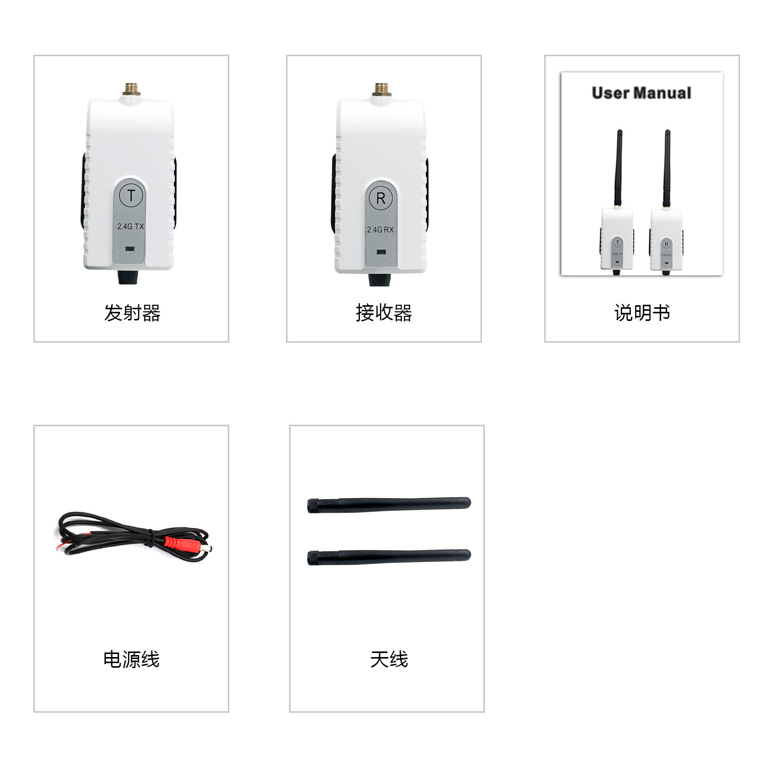 ֱ200mW DC9V-24V Сͨ2.4G߷