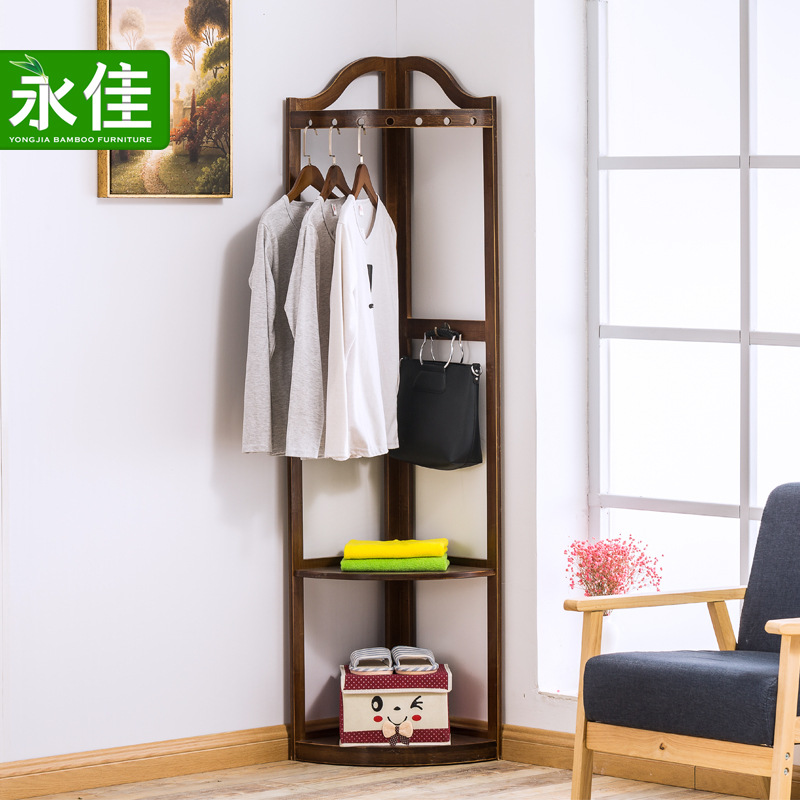 household to ground coat hanger Corner simple and easy clothes Coat rack bedroom Shelf Simplicity modern indoor Package shelf