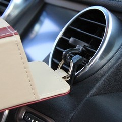 Multi-functional car air vent organizer, car air vent storage bag, car air vent storage box, air vent leather storage box