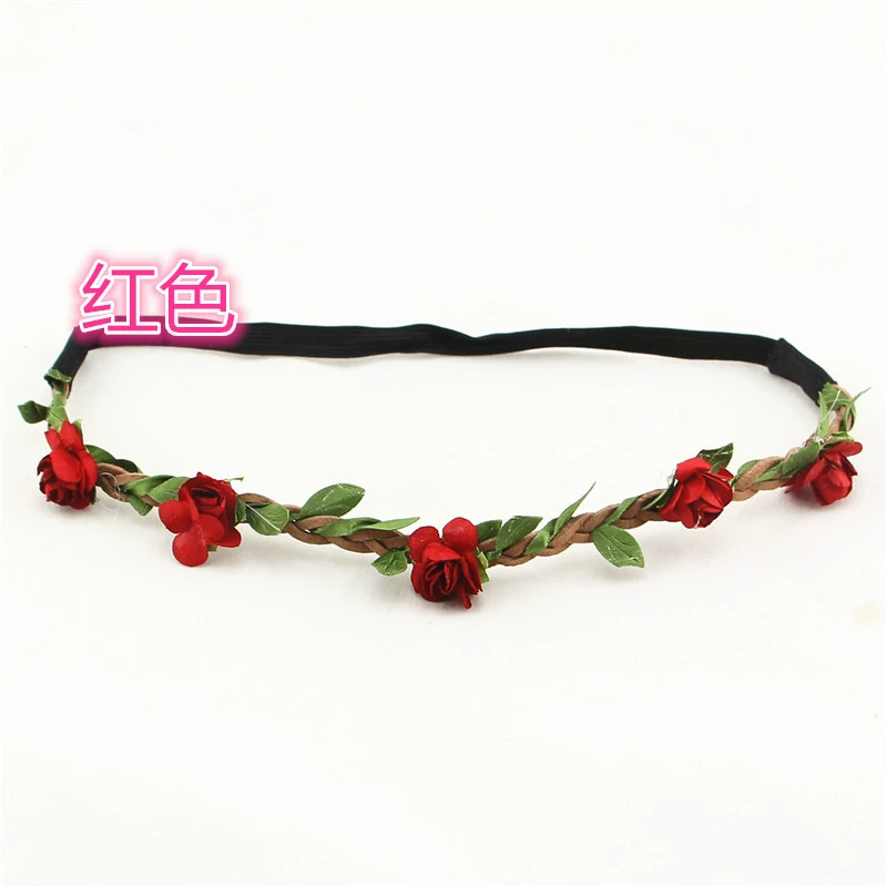 Hair accessory, beach headband for bride, Korean style, boho style, flowered