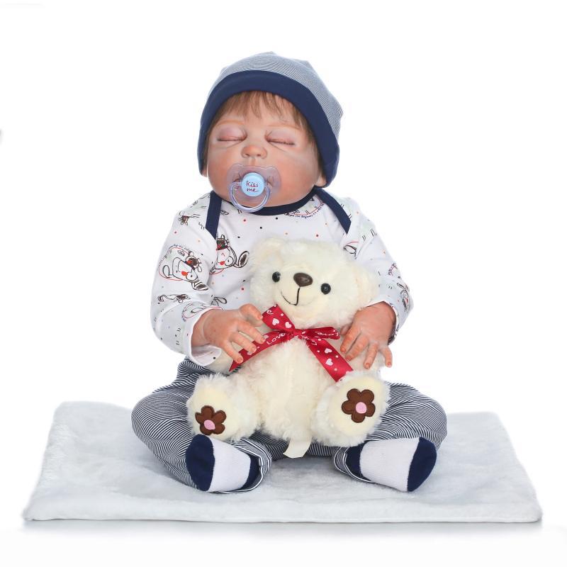 NPK nuevo pegamento completo simulación bebé lindo muñeca Comercio exterior popular recomendar puede entrar baño de agua
