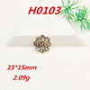 K -gold diamond Crown series mobile phone beauty sticker nail hairpin flower plate drilling DIY jewelry accessories