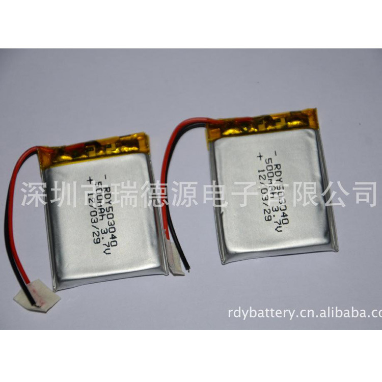 厂家直销 电池 蓝牙音箱503040  500mAh锂电池 锂电池聚合物
