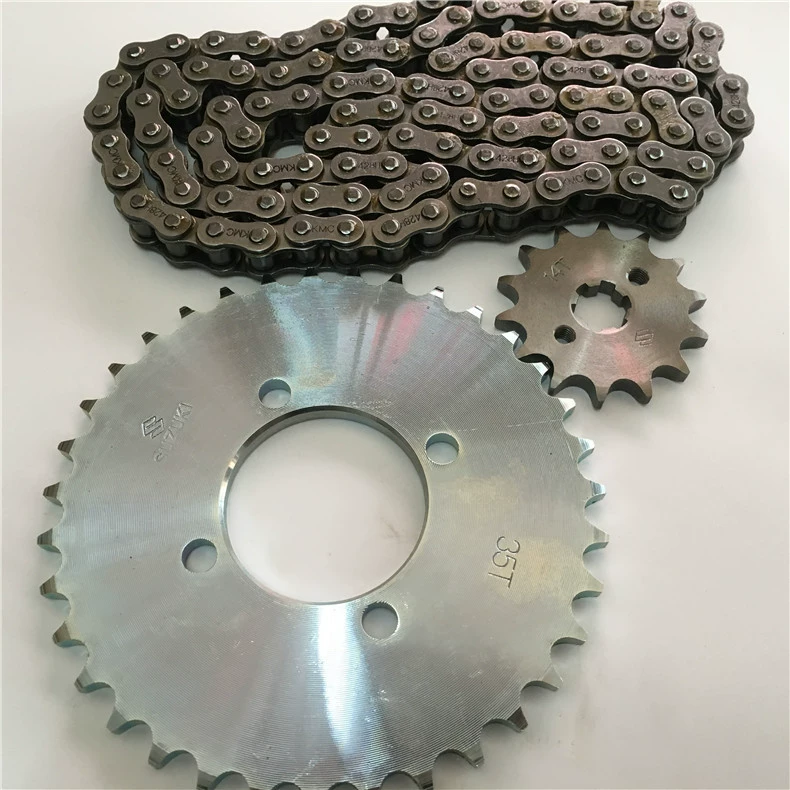 Набор цепей мотоцикла гоночный QS110 набор цепей размер цепи Шестерня звездочки 35 зубьев пластина закаленная