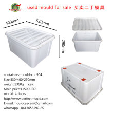 con904塑料收纳箱模具整理箱置物箱二手模具 containers mould