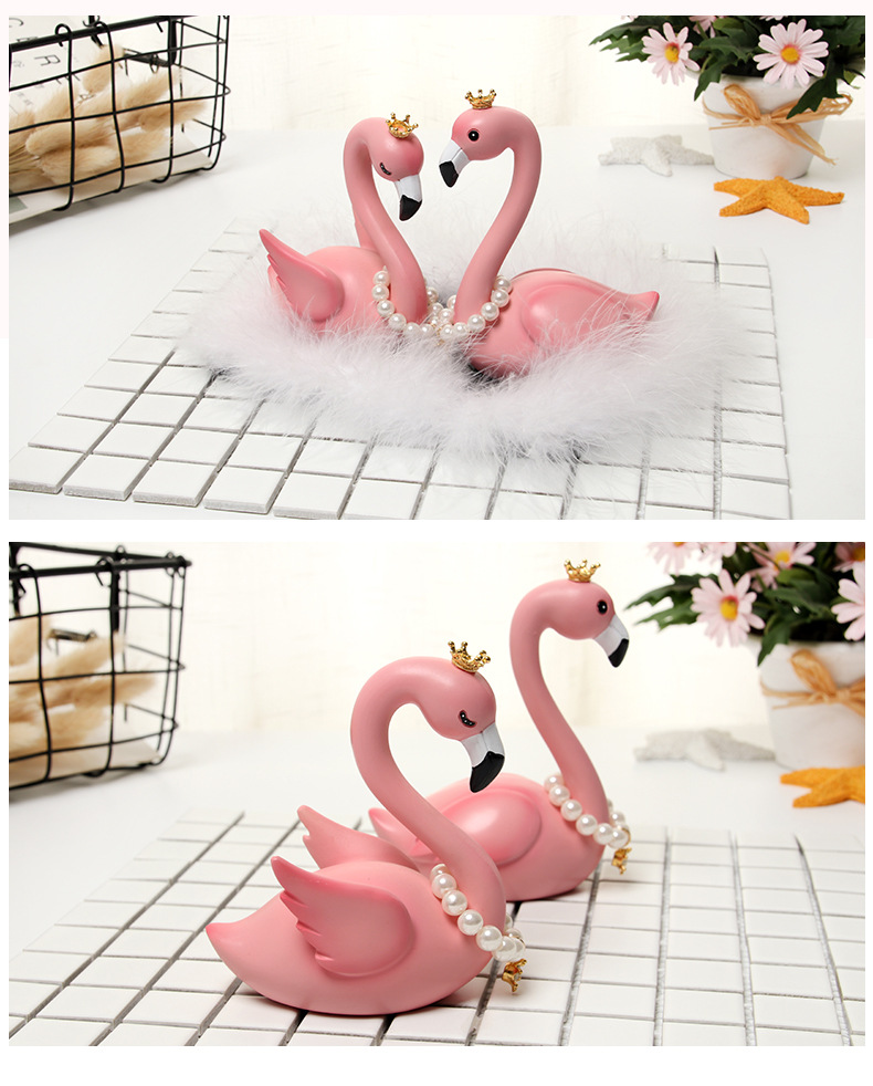 火烈鸟车摆件_15