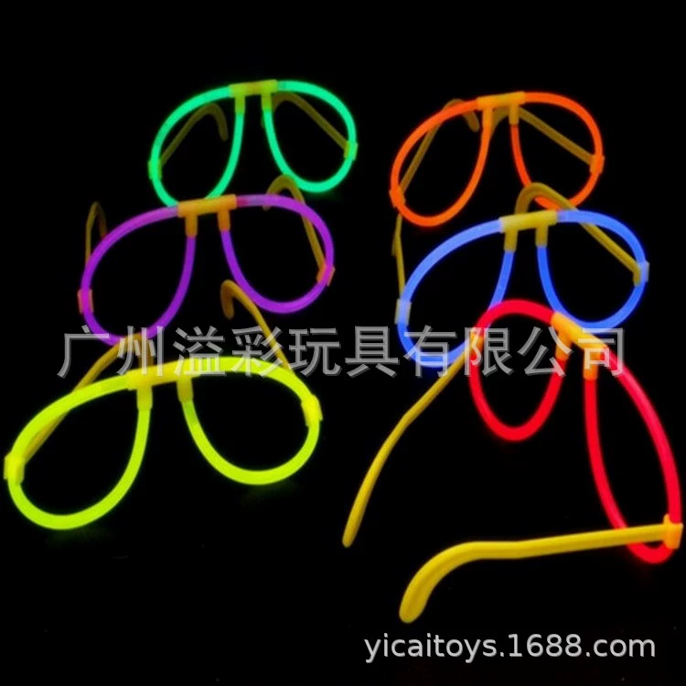 Fluorescence light stick, glasses heart shaped, wholesale