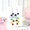 Organic beads, fashionable earrings, accessory, 2018, Aliexpress, wholesale