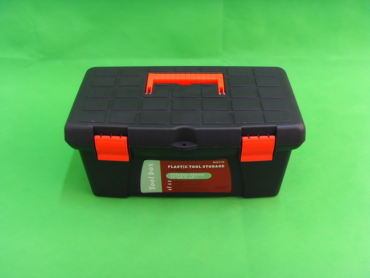 厂家直供17寸塑料箱配件箱双层手提箱零件盒加厚五金工具箱
